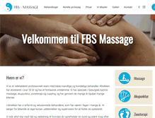 Tablet Screenshot of fbs-massage.dk